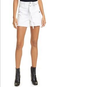 Frame le brigette triple tie waist denim short size 24 and 28, NWT